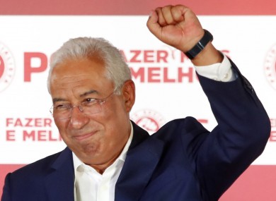 Portugese Prime Minister and Socialist Party leader Antonio Costa.