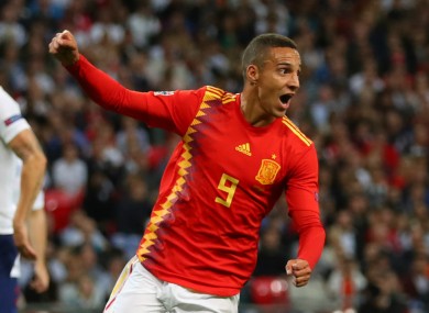 Spain forward Rodrigo Moreno.