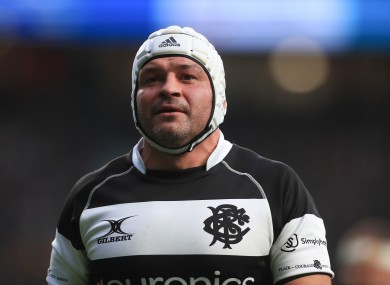 Rory Best played his last game for the Barbarians against Wales.