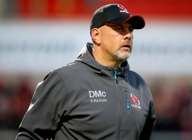 Ulster head coach Dan McFarland