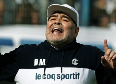 Diego Maradona (file pic).