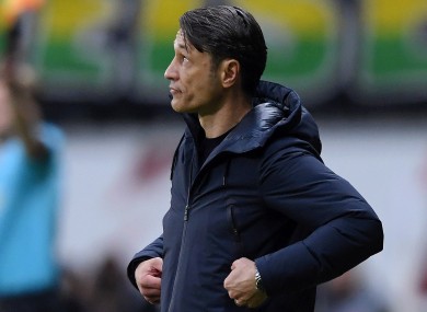 Niko Kovac pictured during today's game.