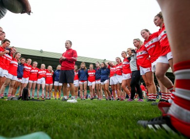 Ephie Fitzgerald with his Cork team.