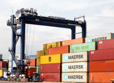 File photo of the Port of Felixstowe in Suffolk where the boat had been heading.