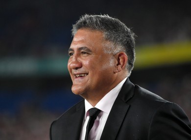 Jamie Joseph at the 2019 Rugby World Cup.