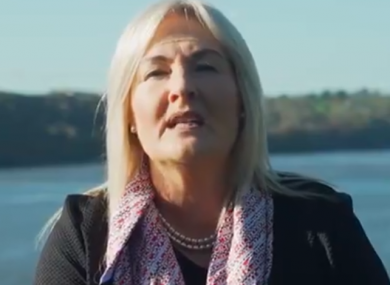 A screengrab from Verona Murphy's campaign video.