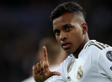 Real Madrid forward Rodrygo Goes.