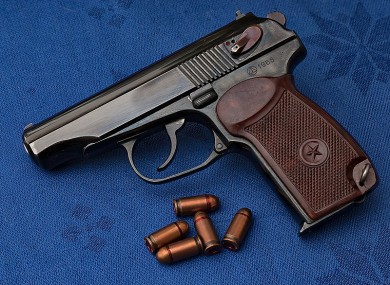 A fully loaded Makarov handgun was found during the operation, file photo.
