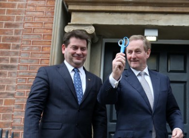 Former TD Dara Murphy with former Taoiseach Enda Kenny.