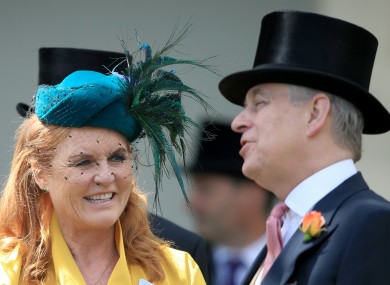 Sarah, Duchess of York and the Duke of York.