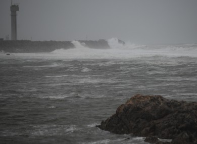 Storm Elsa lashing northern Portugal.