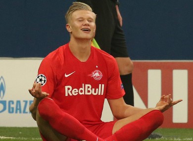 Red Bull Salzburg striker Erling Haaland.