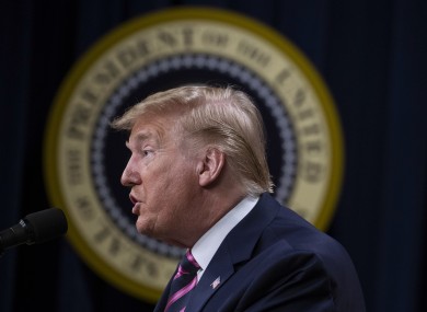 US President Donald Trump.