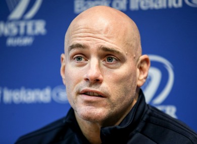 Felipe Contepomi speaking at Leinster's press conference ahead of their trip to Thomond Park.
