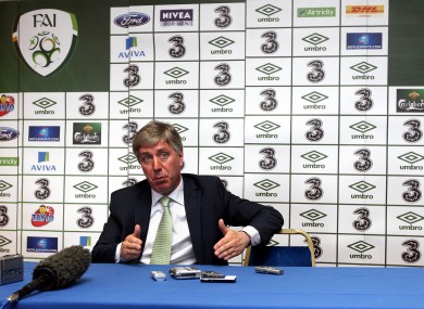 John Delaney was praised by the Clare District League for bringing the FAI AGM to Ennis in 2011.