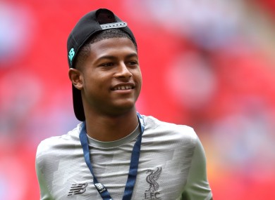 Liverpool's Rhian Brewster.