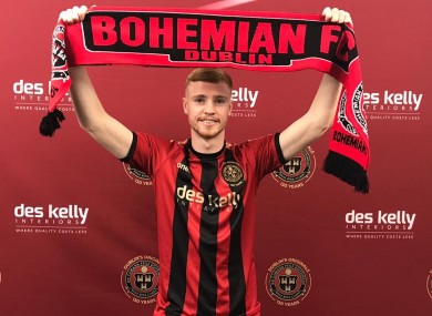 Bohemians' latest signing, Glen McAuley.