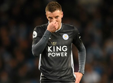 Jamie Vardy has been in outstanding scoring form this season for Leicester City.