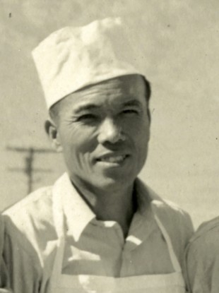 Giichi Matsumura during his incarceration at an internment camp.