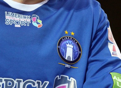General view of Limerick FC crest.