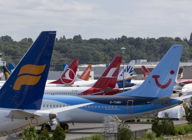 Dozens of undelivered 737 MAX airplanes in Seattle, Washington