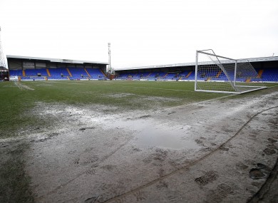 Prenton Park on Sunday.