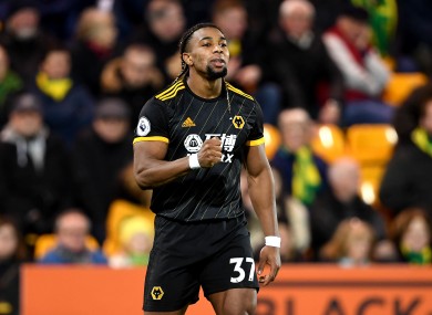 Adama Traore during a Premier League game with Norwich at Carrow Road last month.