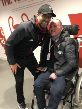 Jurgen Klopp with Seán in November last year.
