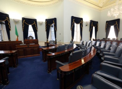File photo of the Seanad chamber.