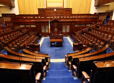 Inside the Dáil chamber