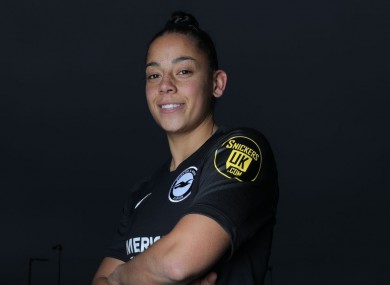 Rianna Jarrett after signing for Brighton.
