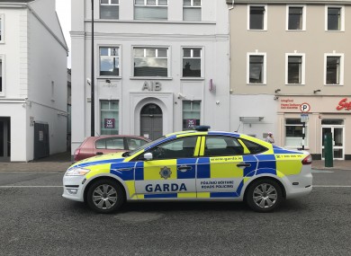 Gardaí on patrol in Longford town.