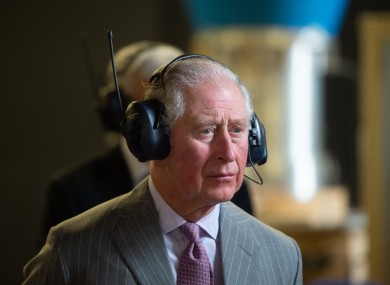 Prince Charles pictured during his visit to the Whittle Laboratory, a power research lab at the University of Cambridge