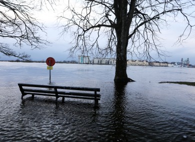 Extensive flooding along the River Shannon earlier this week.