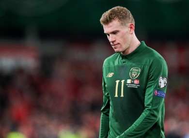 Ireland's James McClean.