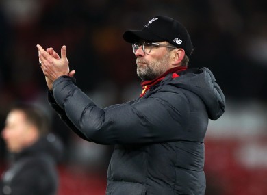 Liverpool manager Jurgen Klopp (file pic).