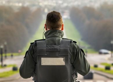 PSNI officer at Parliament Buildings, Stormont.
