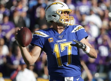 Philip Rivers in his time with the Los Angeles Chargers.