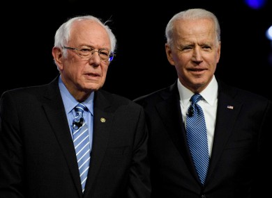 Sanders (l) and Biden (r)