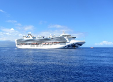 The Grand Princess cruise ship.