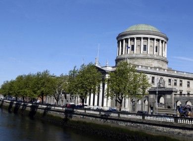 The Four Courts Building on the River Liffey in Dublin