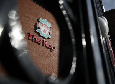 A general view of Liverpool's home ground, Anfield.