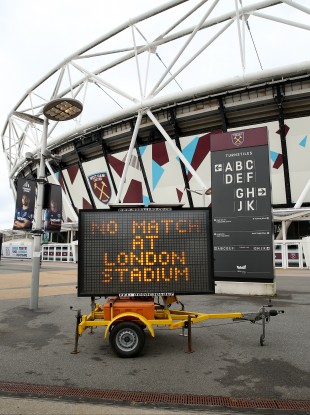 West Ham's London Stadium.