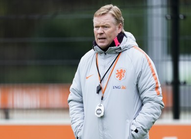 Holland boss Ronald Koeman