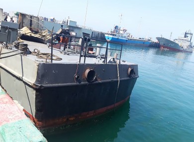 The Konarak support vessel which was struck during a training exercise in the Gulf of Oman.