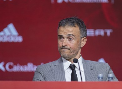 Spain coach Luis Enrique.