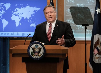 Secretary of State Mike Pompeo.