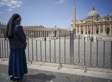 St. Peter's Square in the Vatican.