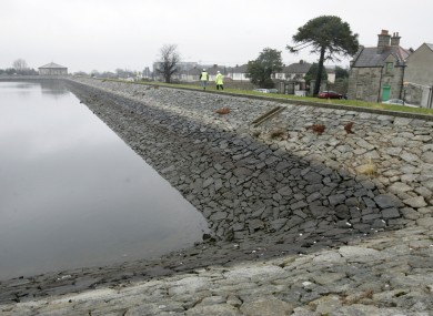 File photo. Reservoir with low water levels.