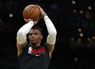 File photo of Russell Westbrook earlier this season.